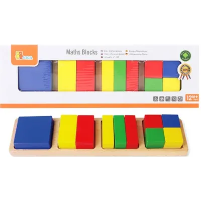 Viga Drevené matematické tvary 33x10cm