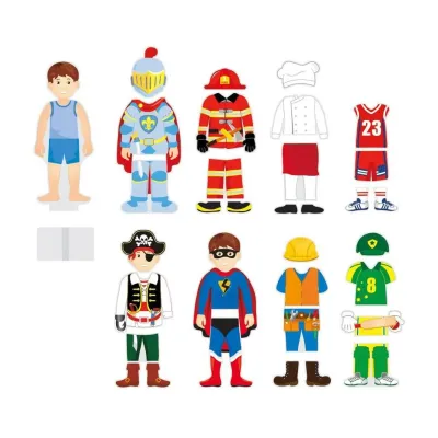 Viga drevené postavičky obiekanie 36ks