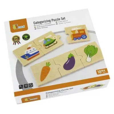 Viga Drevené puzzle-triedenie