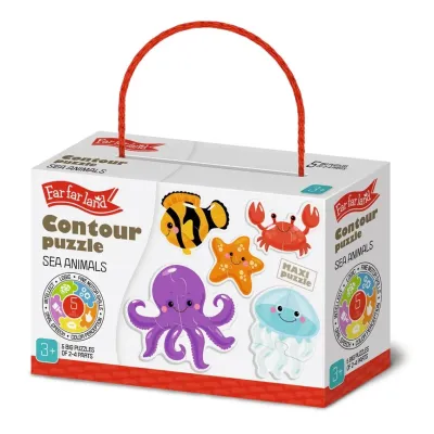 Far far land Puzzle morské zvieratká 5ks