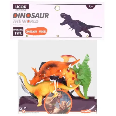 Zvieratká 14cm dinosaury 6ks