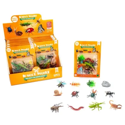Zvieratká hmyz figúrky set 12ks/6,5cm
