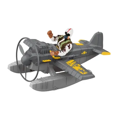 Vojenská sada s lietadlom a veľkým príslušenstvom