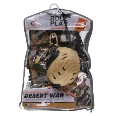 Vojenská sada s prilbou