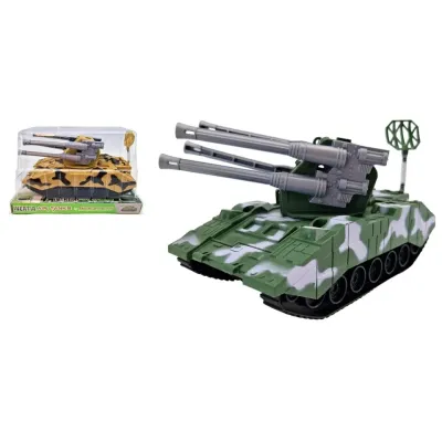 Vojenské vozidlo na zotrvačník 16cm - zelená