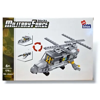 Vojenský vrtuľník stavebnica 179ks