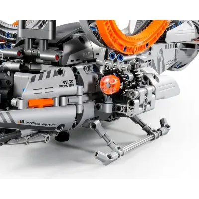 Vrtuľník mechanická stavebnica 817 dielikov