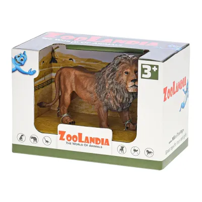 Zoolandia lev/levica s mláďatom 13cm v krabičke - lev