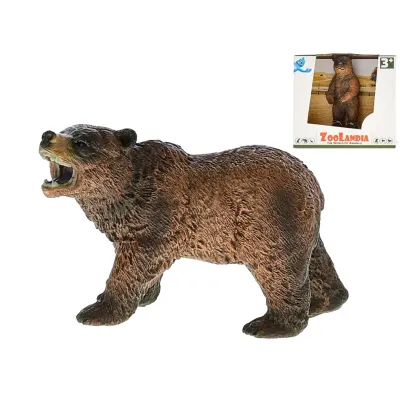 Zoolandia medveď Grizzly 10cm v krabičke