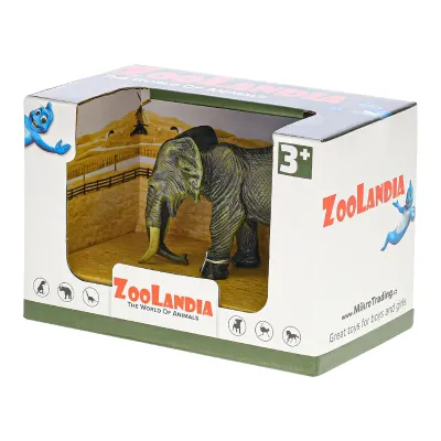 Zoolandia nosorožec/slon 11-14cm v krabičke - sloník