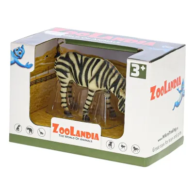 Zoolandia zebra/hroch 9,5-12cm v krabičke - hroch