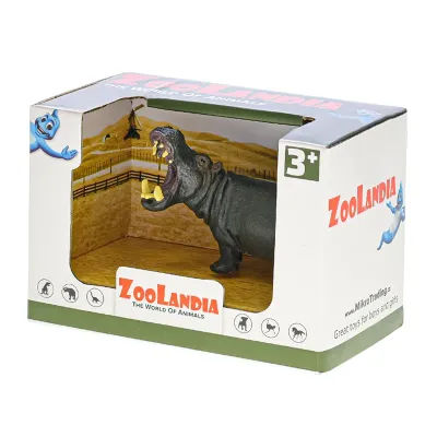 Zoolandia zebra/hroch 9,5-12cm v krabičke - hroch