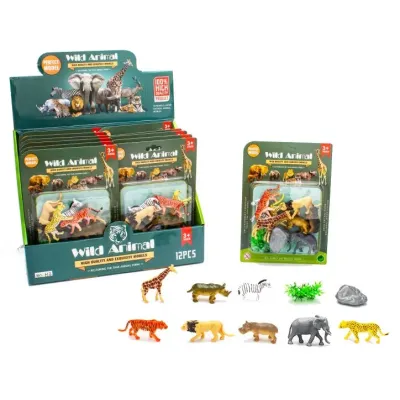 Divoké zvieratká sada figúrok 10ks