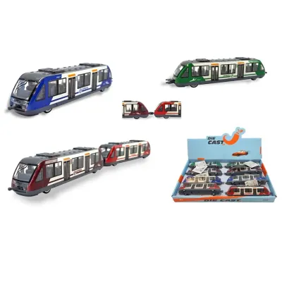 Vlak na spätné natiahnutie 16cm - modrá