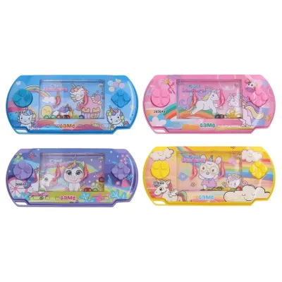 Vodná hra jednorožec 15,5x7cm - žltá