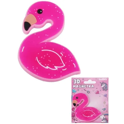 3D magnetka plameniak 8cm