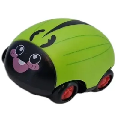 Chrobáčik na spätné natiahnutie 9cm - žltá