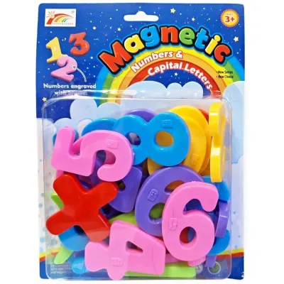 Čísla magnetické 28ks 6,5cm