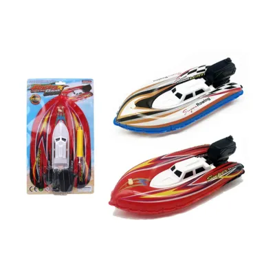 Čln nafukovací do vody s pohonom na batérie 29cm - modrá