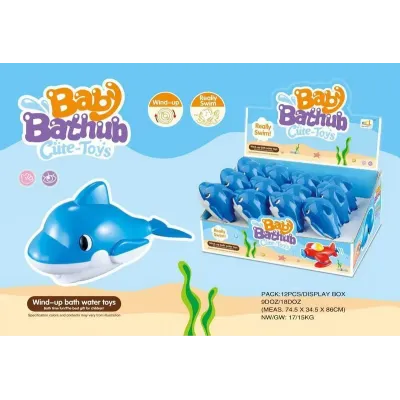 Delfín naťahovací do vody 13cm