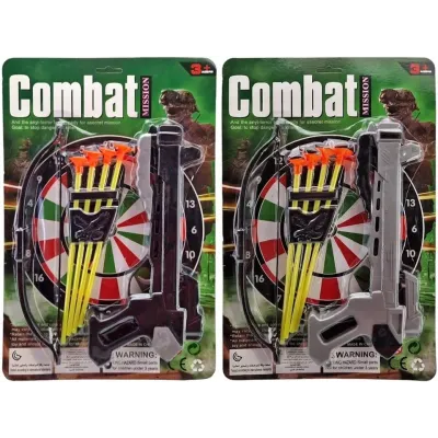 Detská kuša so šípmi - čierna