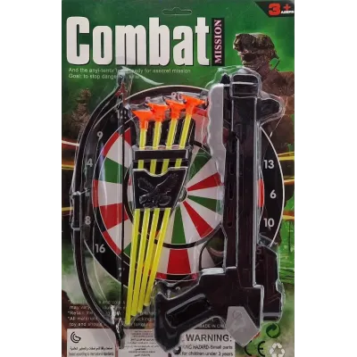 Detská kuša so šípmi - čierna