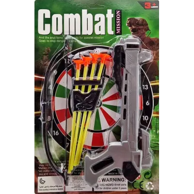 Detská kuša so šípmi - čierna