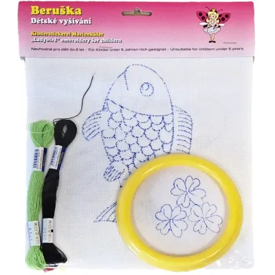 Detské vyšívanie 3 obrázky 1 rámik