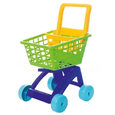 Detský nákupný vozík 59cm - modrá