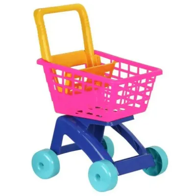 Detský nákupný vozík 59cm - modrá