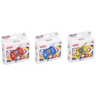 Digitálna herná konzola mini 26 hier 7x5,5 cm - žltá