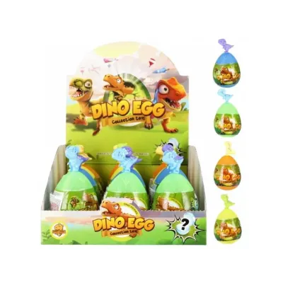 Dino vajíčko s prekvapením 11cm - žltá