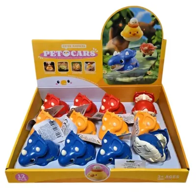 Dinoasurus jazdiaci 9cm - žltá