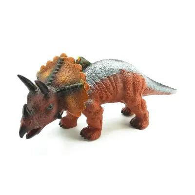 Dinosaury 35cm - zelená - Triceratops