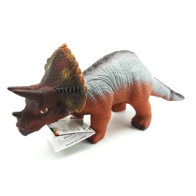 Dinosaury 35cm - zelená - Triceratops