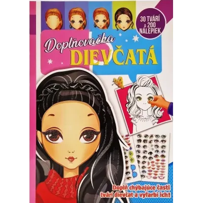 Doplňovačka dievčatá omaľovánka