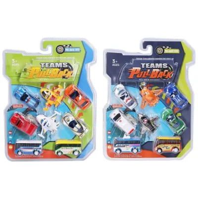 Dopravné prostriedky mix 8ks 7cm