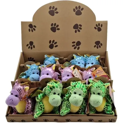 Drak plyšový 13cm - modrá