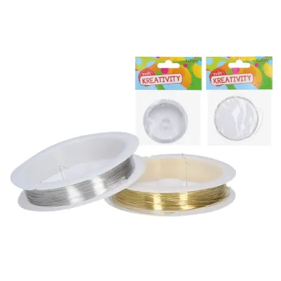 Drôtik viazací 0,3mm,14m - strieborná