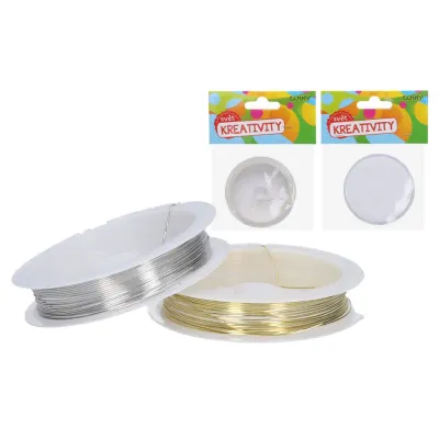 Drôtik viazací 0,6mm,4m - strieborná