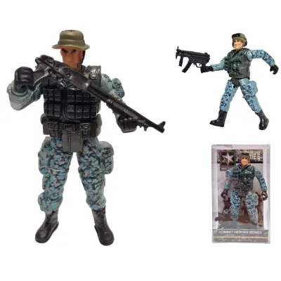 Figúrka vojaka so zbraňou Special Forces 10cm - baretka