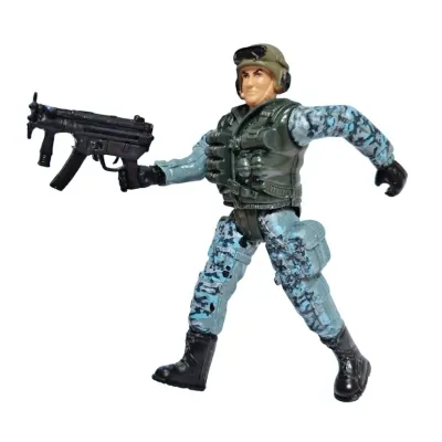 Figúrka vojaka so zbraňou Special Forces 10cm - baretka