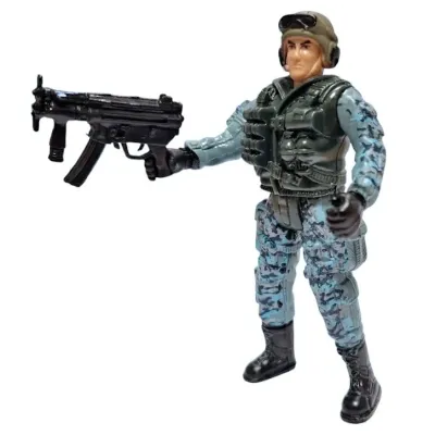 Figúrka vojaka so zbraňou Special Forces 10cm - baretka