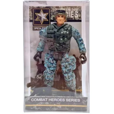 Figúrka vojaka so zbraňou Special Forces 10cm - baretka