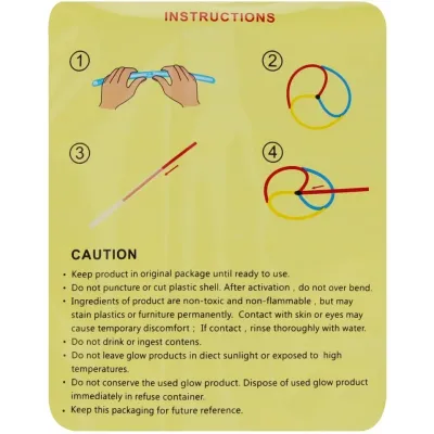 Fluorescenčný náramok sada