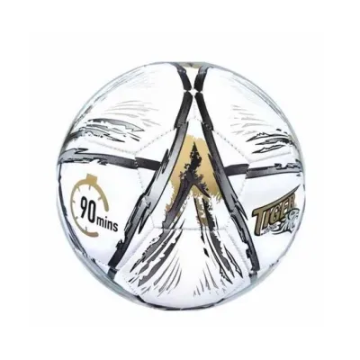 Futbalová lopta Soccer zlato-strieborná veľkosť 5