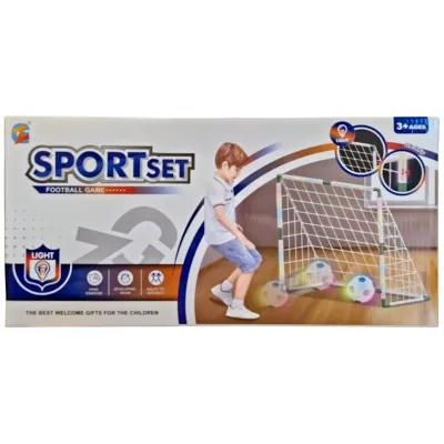 Futbalový set so svetelnými efektmi 88x68cm