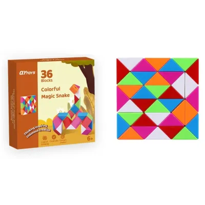 Hlavolam Had farebný skladačka 16cm