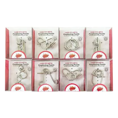 Hlavolam kovový rôzné druhy