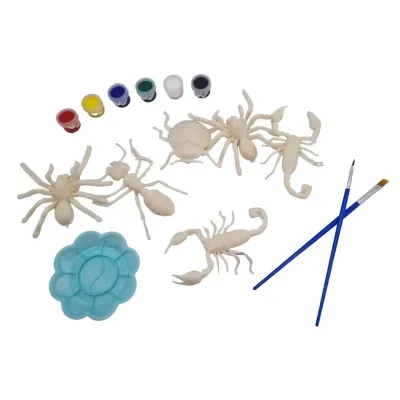 Hmyz na maľovanie sada 10ks - modrá